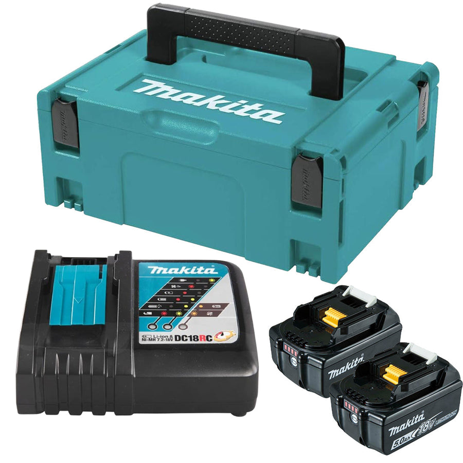 Makita 18V Battery and Charger Bundle – Portable, With Carry Case