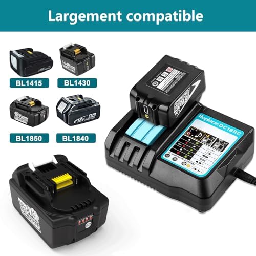 Makita 18V Battery and Charger Bundle – Portable, With Carry Case