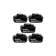 Genuine Makita BL1850B Batteries – 18V 5.0Ah LXT Li-Ion, Pack of 5